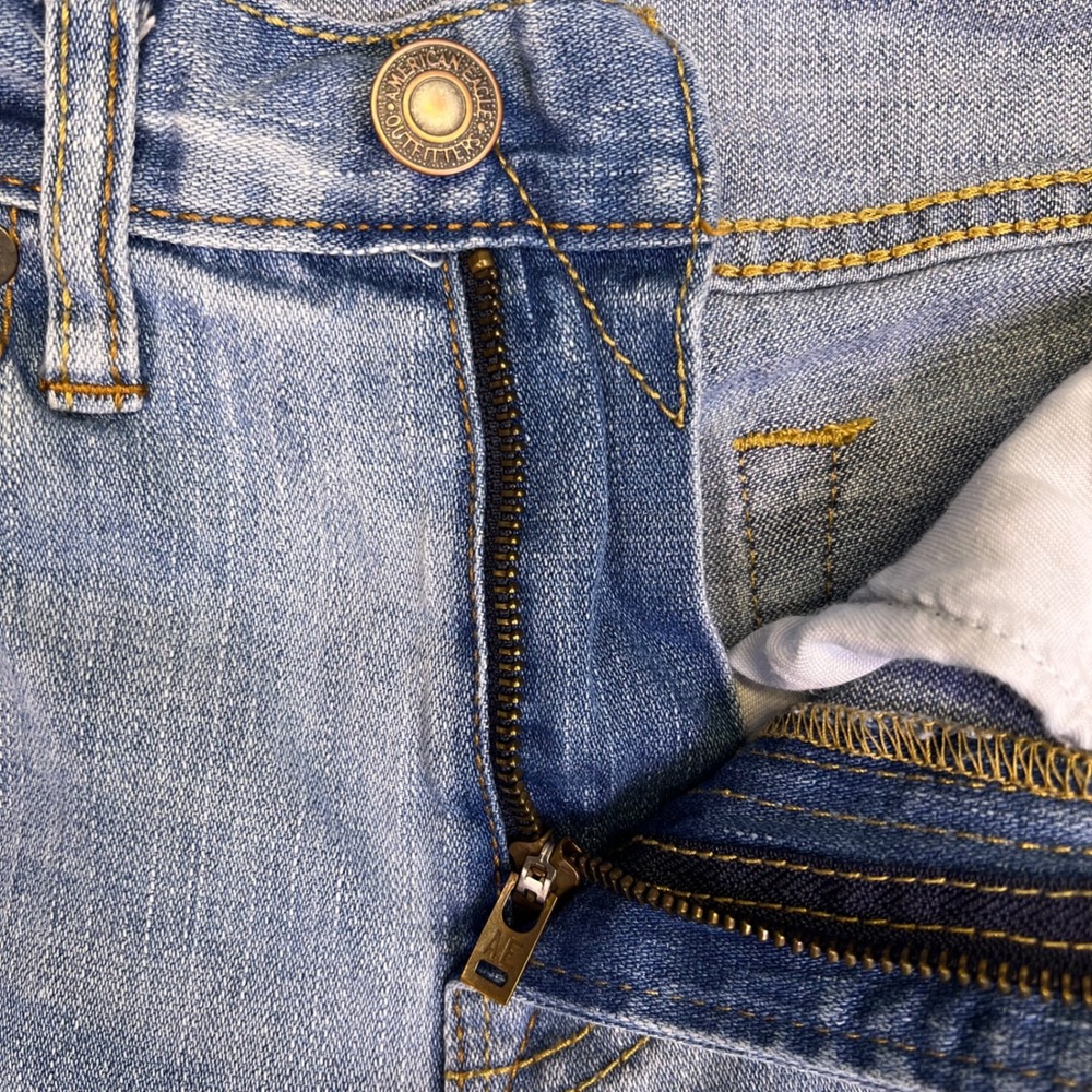 American Eagle Jeans Mens 28x26 Light Blue Straight Core Flex Classic Casual Y2K - Picture 14 of 14